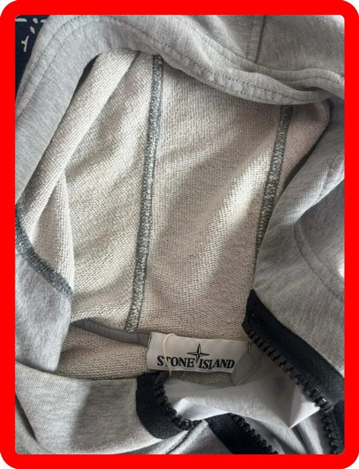 Sweat à capuche 3/4 zip Stone Island taille xs/s - photo numéro 4