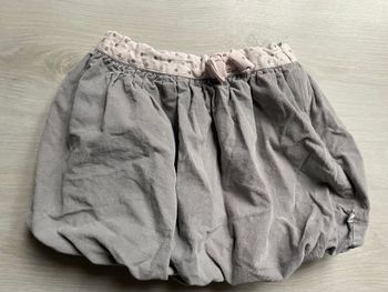 Jupe boule velours gris Lili marelle 4 ans