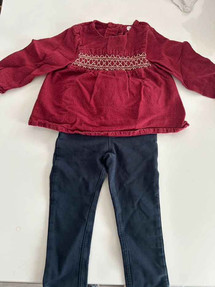 Ensemble rouge et bleu