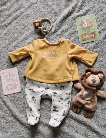 Pyjama polaire Tape à l'œil 3 mois