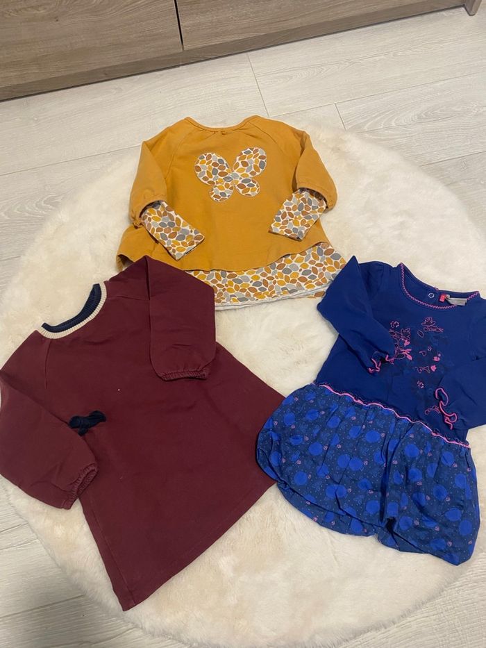 Lot de robes et tunique hiver fille – Taille 18 mois – TBE - photo numéro 5