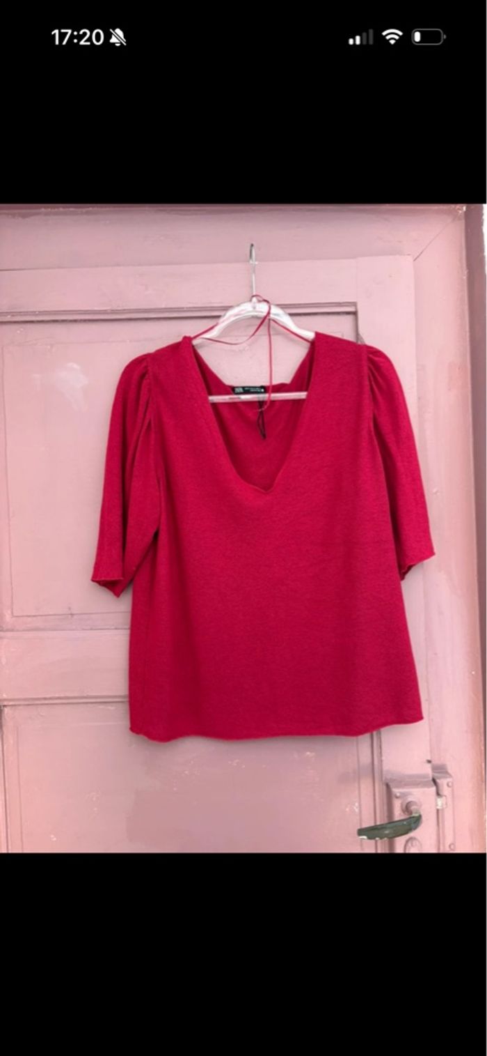 Pull/ haut fushia - photo numéro 2
