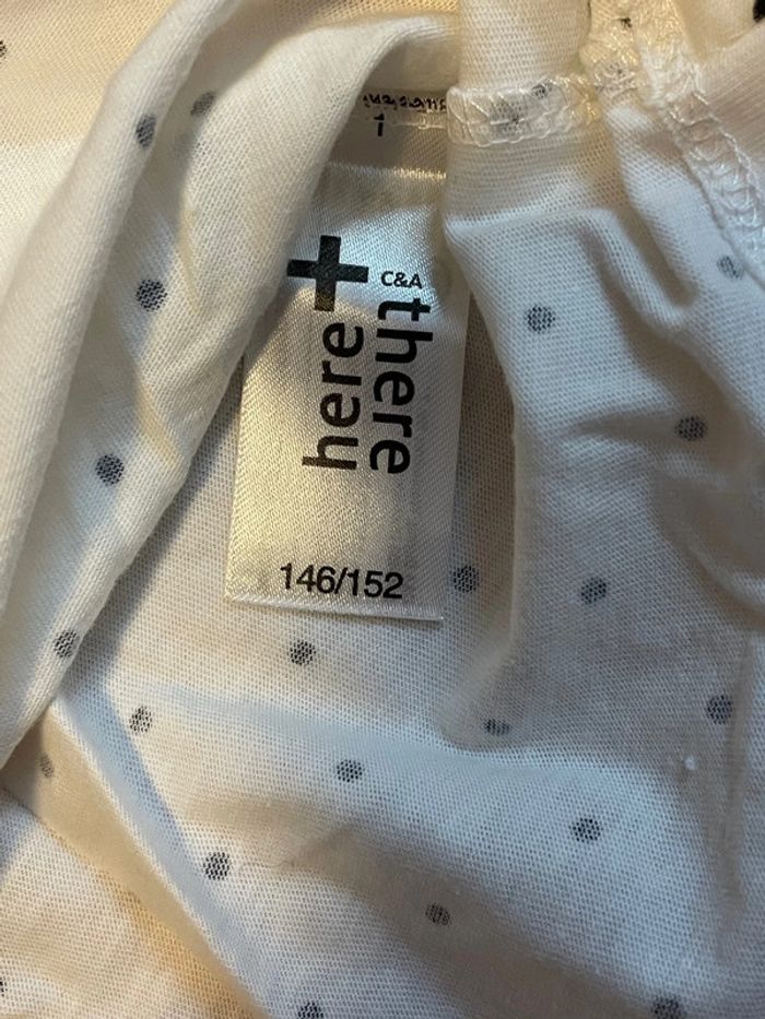 T-shirt blanc avec des cerises taille 146-152 - photo numéro 3