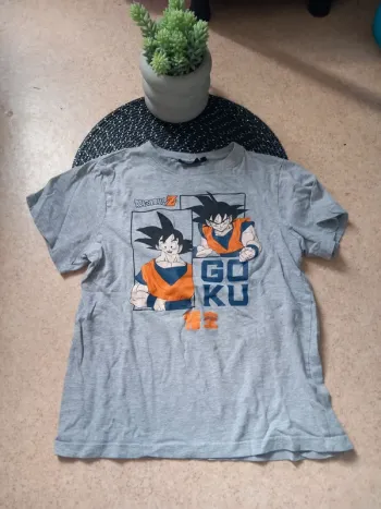 T-shirt Dragon Ball Z Goku – 10 ans – Gris