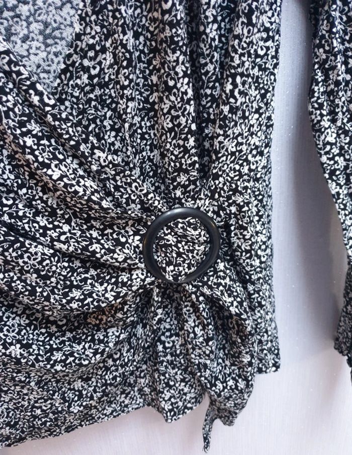 Blouse cache coeur fleurie pimkie - photo numéro 3