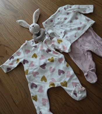 Lot de 2 pyjamas chaud kiabi fille 1 mois