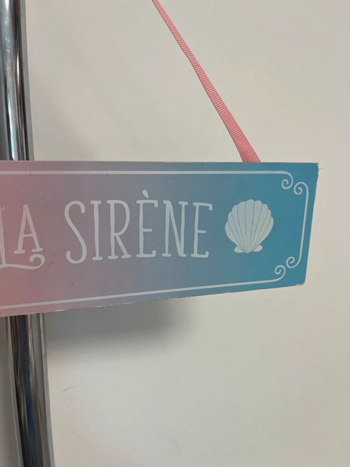 Pancarte chambre fille sirène - photo numéro 3