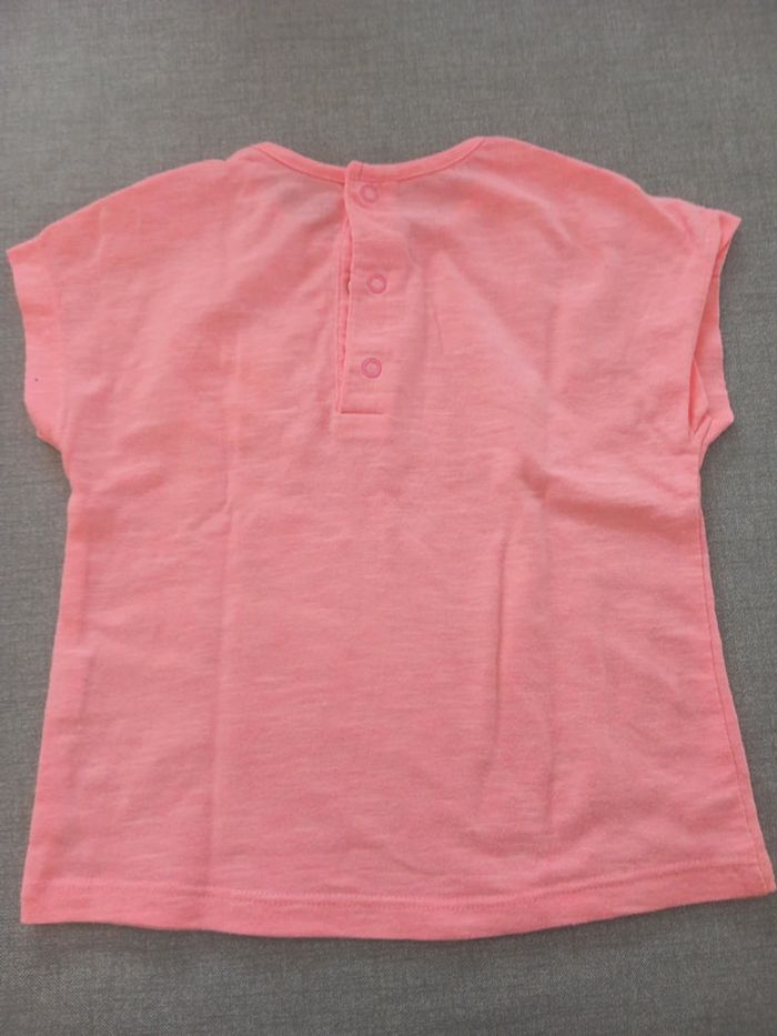 Tee-shirt rose Bout'chou 18 mois TBE - photo numéro 3
