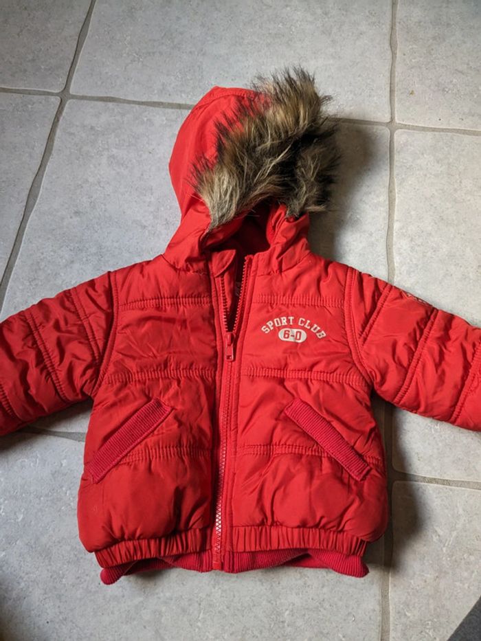 Doudoune rouge 6m