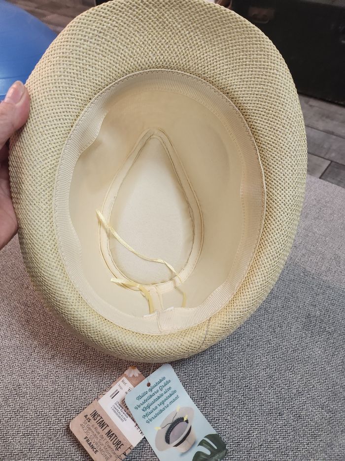 Chapeau en paille elisa ajustable achetée chez botanic neuf - photo numéro 3