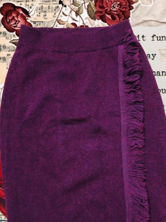 🌹🧶Magnifique jupe longue de qualité vintage pure laine vierge Benetton long wool skirt🧶🌹 - photo numéro 3