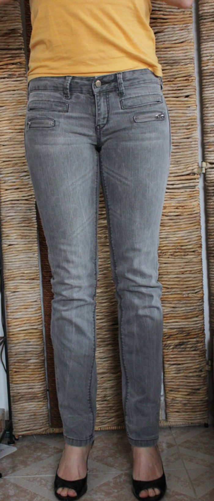 Jean slim Mango gris 38