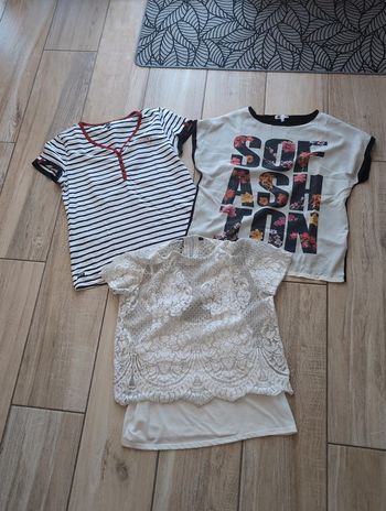 Lot 3 t-shirts femme