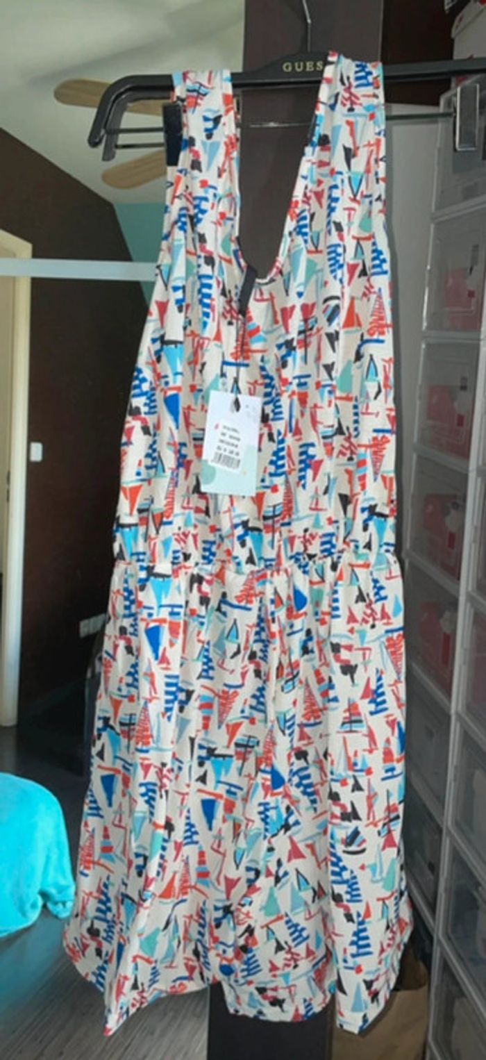 Combi-short neuf Smash! "Garriga Overall" taille S motifs voiliers - photo numéro 3