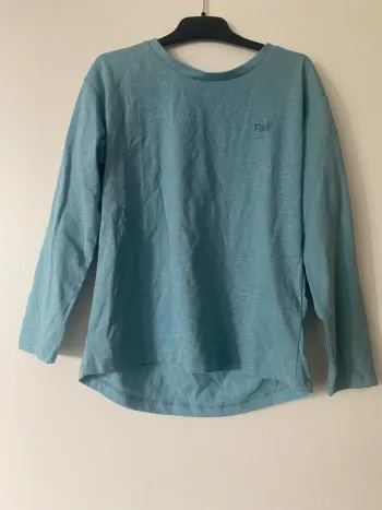 T-shirt manches longues bleu t5-6 ans neuf DD