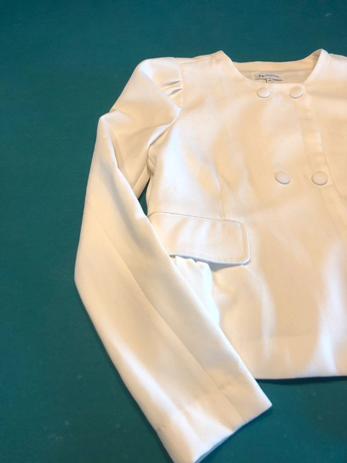 petite veste naf naf blanche - photo numéro 6