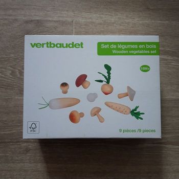 Jouet set de légumes en bois Vertbaudet