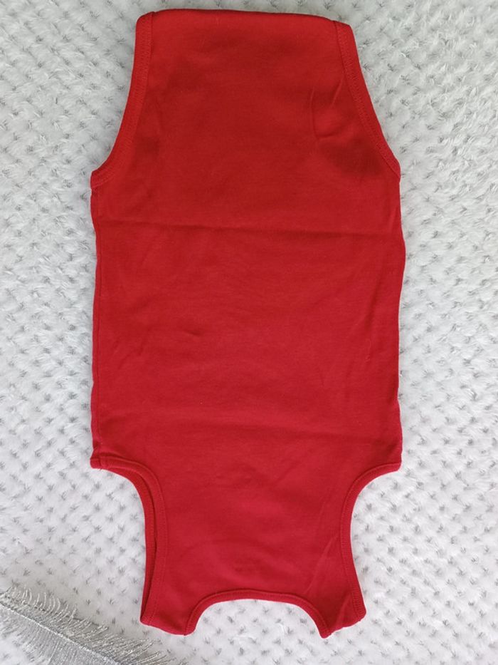 🔸Body Sans Manches Rouge Garçon - Orchestra 24 Mois🔸 - photo numéro 7
