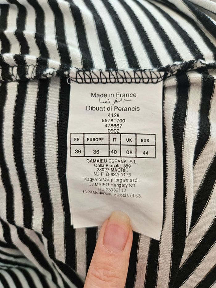 Robe marinière taille 36 Camaieu - photo numéro 7