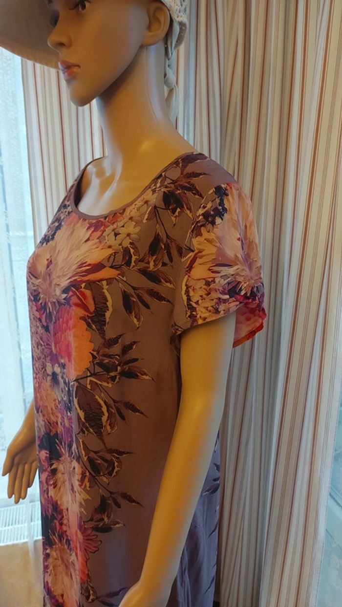 Robe lila fleuries Libelle Femmes fr 46 be 44 - photo numéro 7