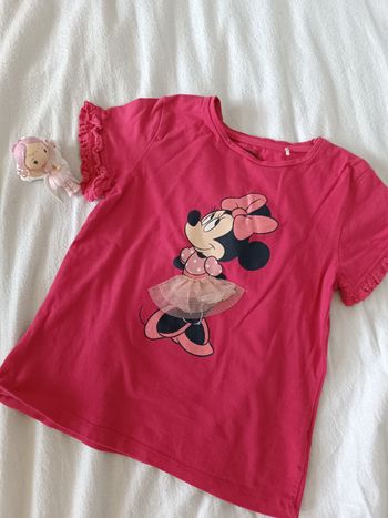 T-shirt fushia Minnie