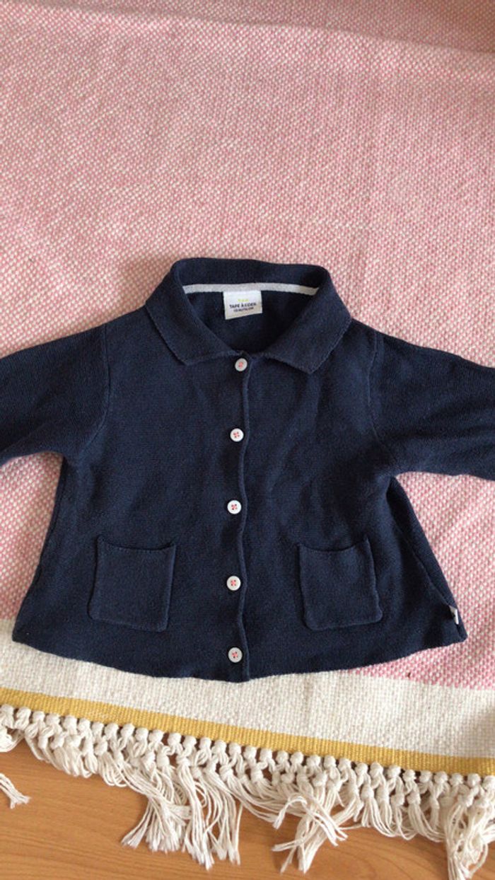 Gilet fin bleu marine mixte