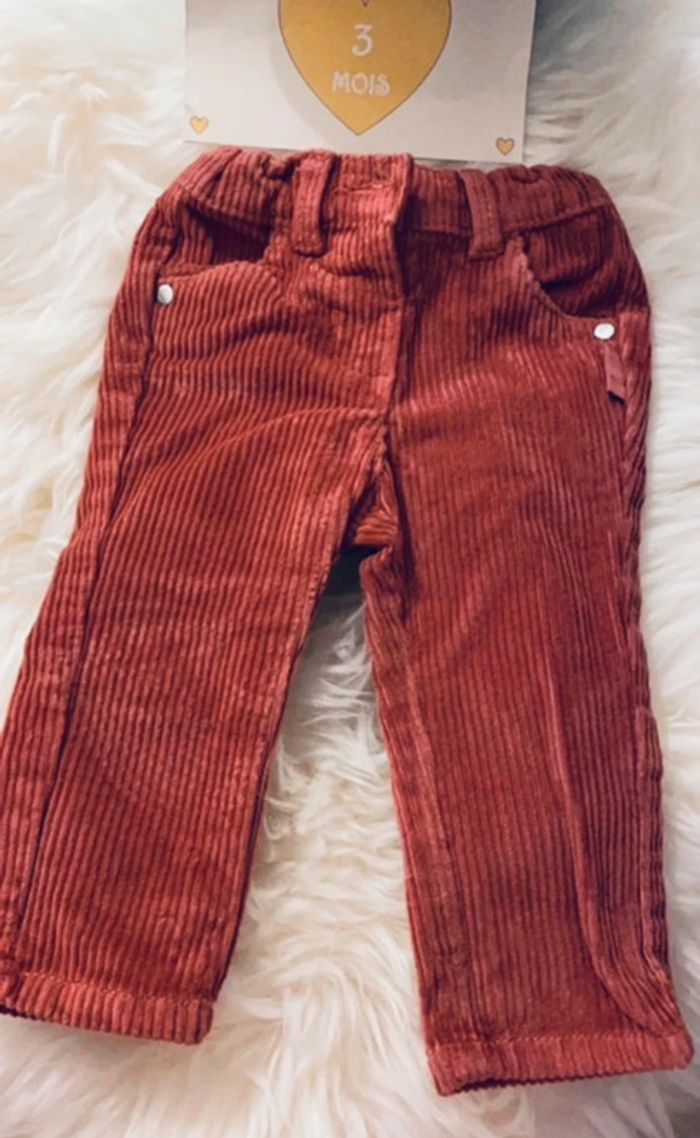 3 mois - Pantalon velours TAO - photo numéro 2