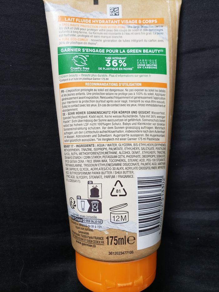 Crème solaire et brume solaire Garnier Ambre solaire - photo numéro 4