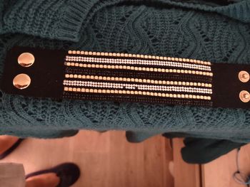 Bracelet manchette strass