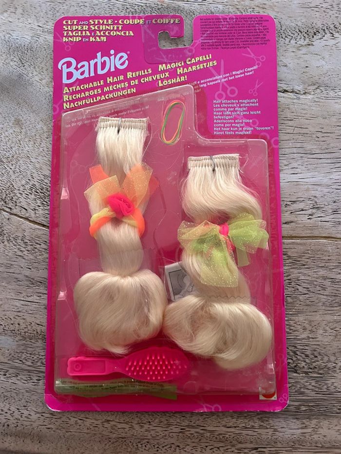 Mèches de cheveux barbie vintage
