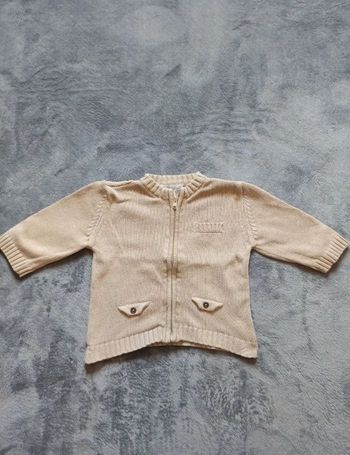 Gilet zip 9 mois (71 cm)