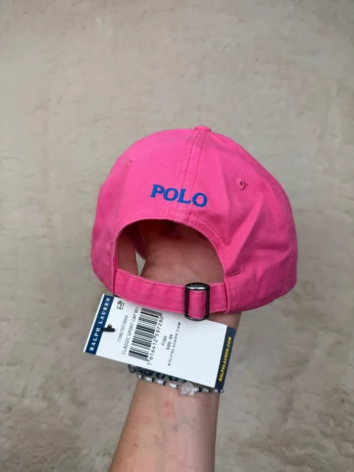 Casquette Ralph Lauren Rose Fuchsia Neuve - photo numéro 4