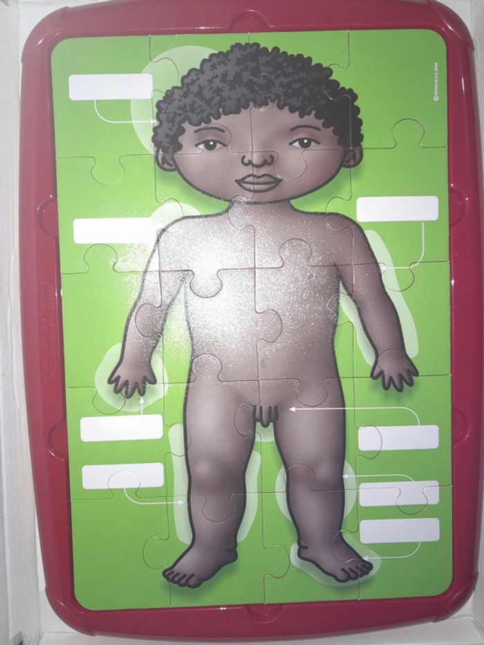 Miniland educational - puzzle schéma corporel inclusif fille / garçon - photo numéro 2