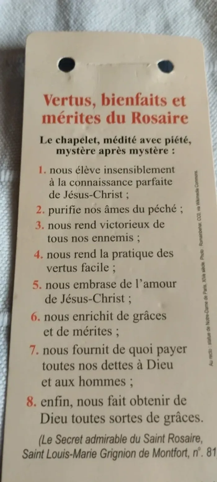 Rosaire de Saint Louis -Marie Grignion de Montfort - photo numéro 9