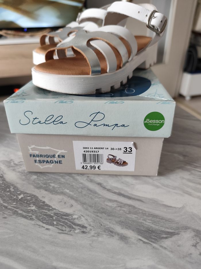 Sandales fille taille 33 - photo numéro 3