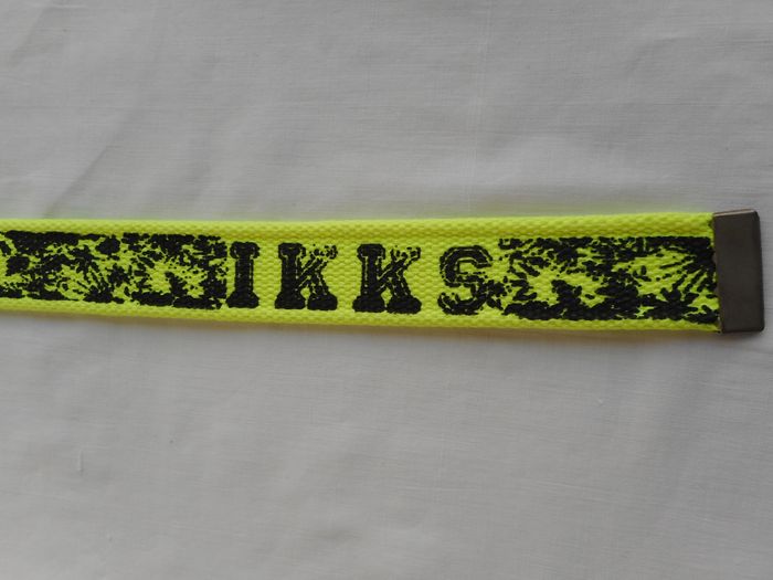 Ceinture tissu jaune fluo - IKKS - Taille 75 cm - NEUF - photo numéro 3