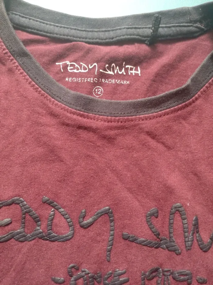 T shirt teddy smith taille 12 ans - photo numéro 2