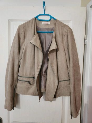 Blouson beige camaïeu 