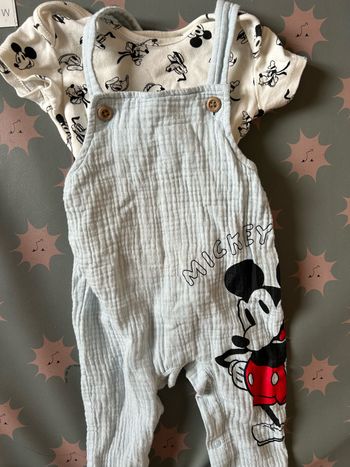 Ensemble body et salopette Mickey