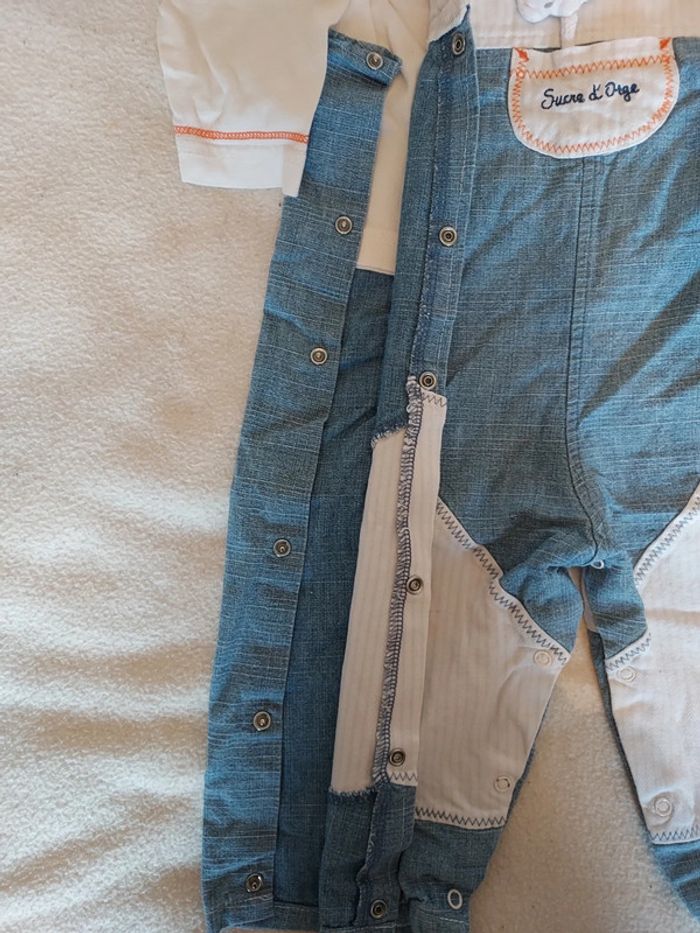 Ensemble salopette t-shirt Sucre d'orge - photo numéro 6