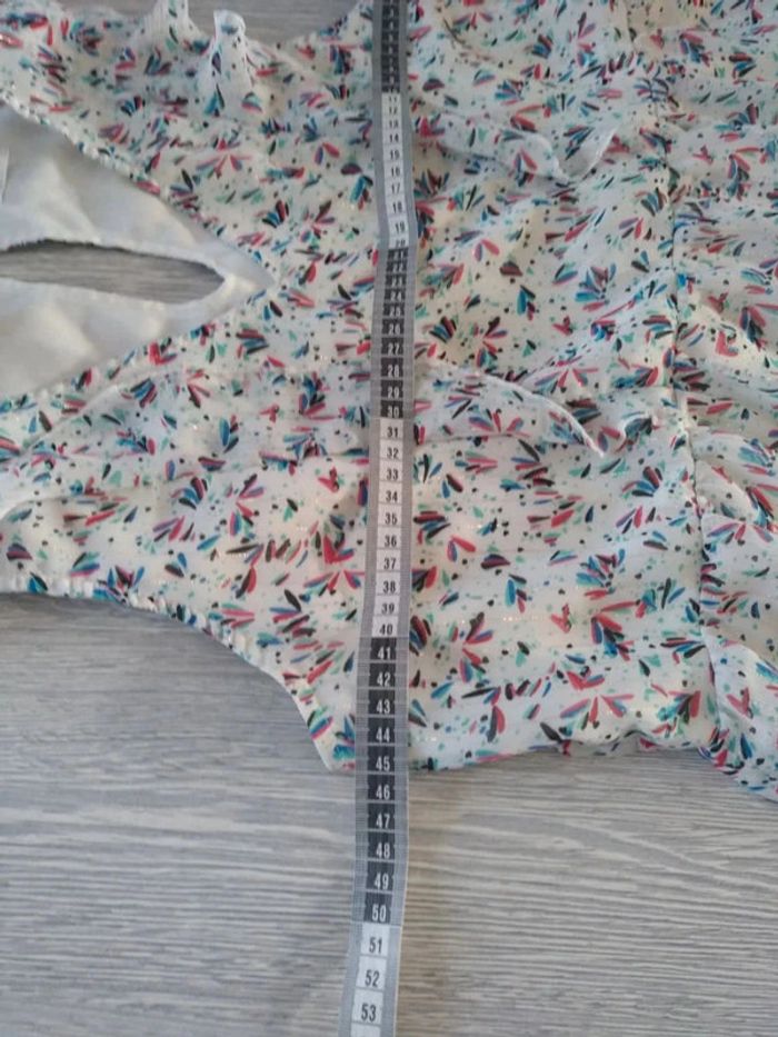 Robe cache cache fleurie brillante taille m - photo numéro 8