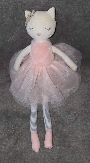 Doudou poupée chat - Robe rose - Maisons du monde 