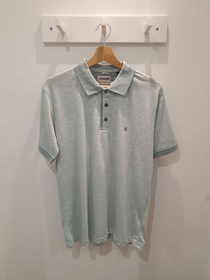 Polo Corfou vert d'eau stretch Taille XXL (taille très petit)