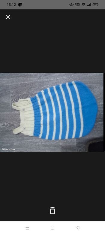 Gigoteuse tricotée main bebe