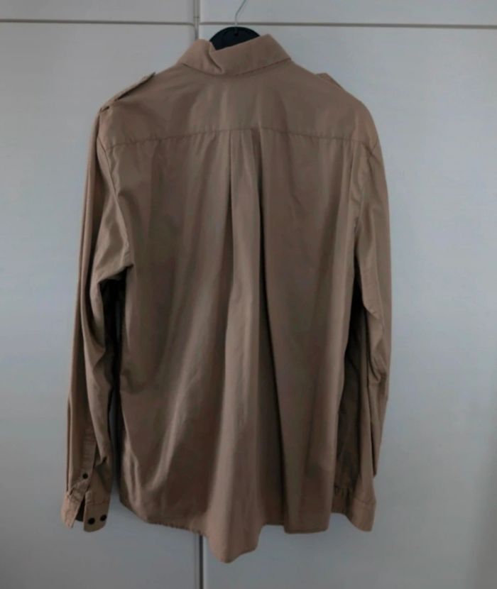Chemise à poches H&M de couleur beige - Taille M - photo numéro 2