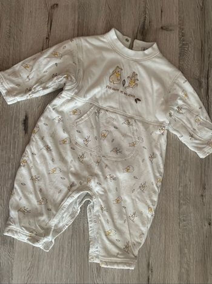 Turbulette motif ourson lapin