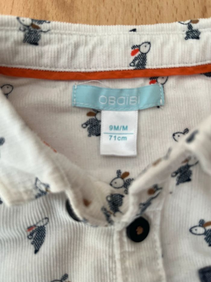 Chemise en velours 9 mois - Obaibi - photo numéro 4