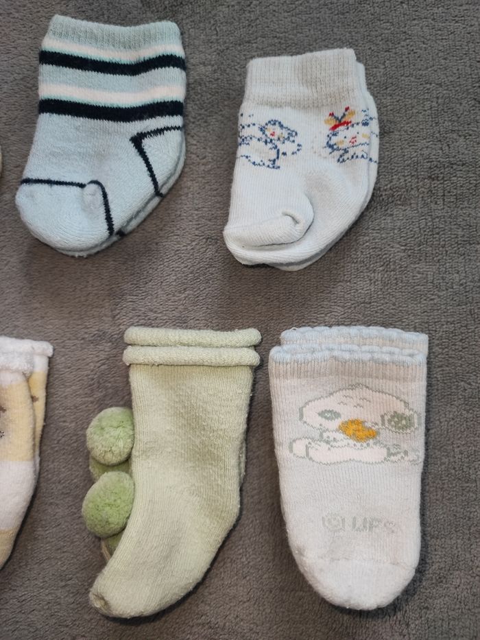 Lot de 8 paires de chaussettes 0/6 mois - photo numéro 3