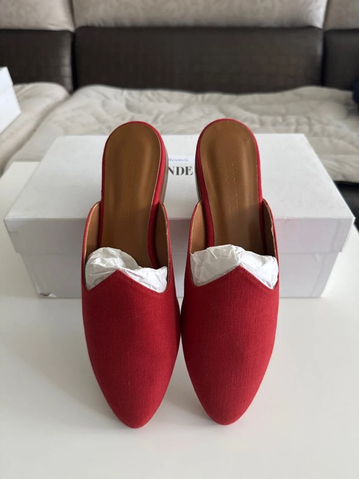 Mules Femme Rouge - Le Monde Beryl - Taille 38 - Neuf - photo numéro 2