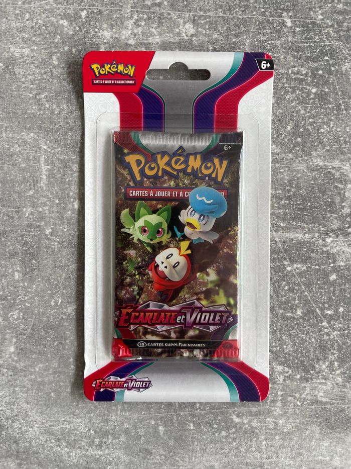 Artset, lot de 4 boosters neufs scellés de 10 cartes chacun pokemon série écarlate et violet - photo numéro 5